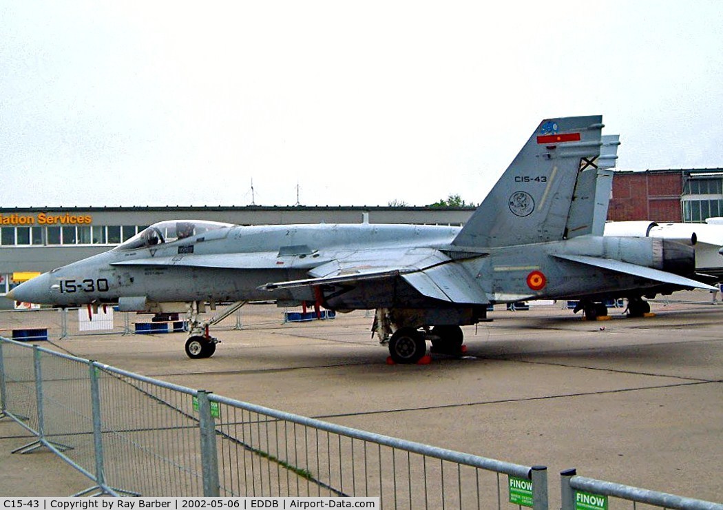 C15-43, McDonnell Douglas EF-18A Hornet C/N 0700/A551, McDonnell Douglas EF-18AM Hornet [EFA-31] (Spanish AF) Schonefeld~D 06/05/2002