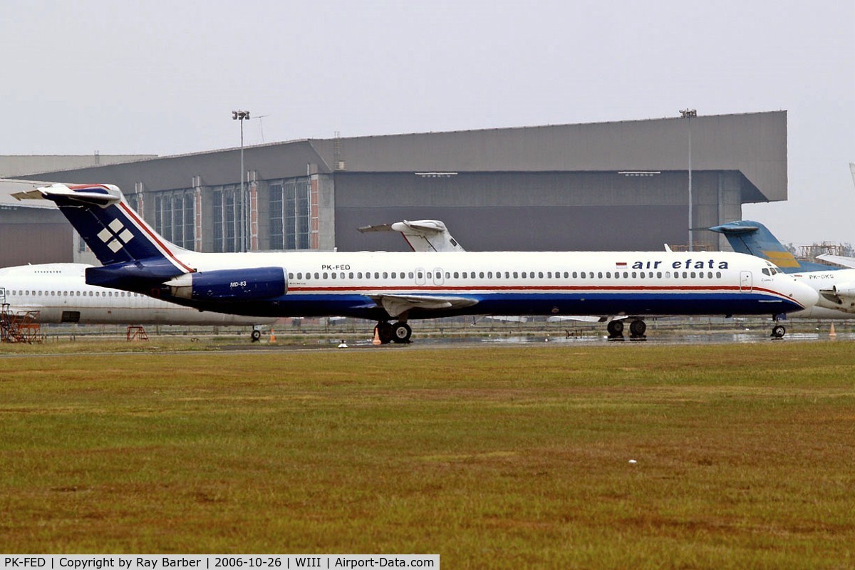 PK-FED, 1992 McDonnell Douglas MD-83 (DC-9-83) C/N 53199, McDonnell Douglas DC-9-83 [53199] (Air Efata) Jakarta - Soekarno Hatta International~PK 26/10/2006