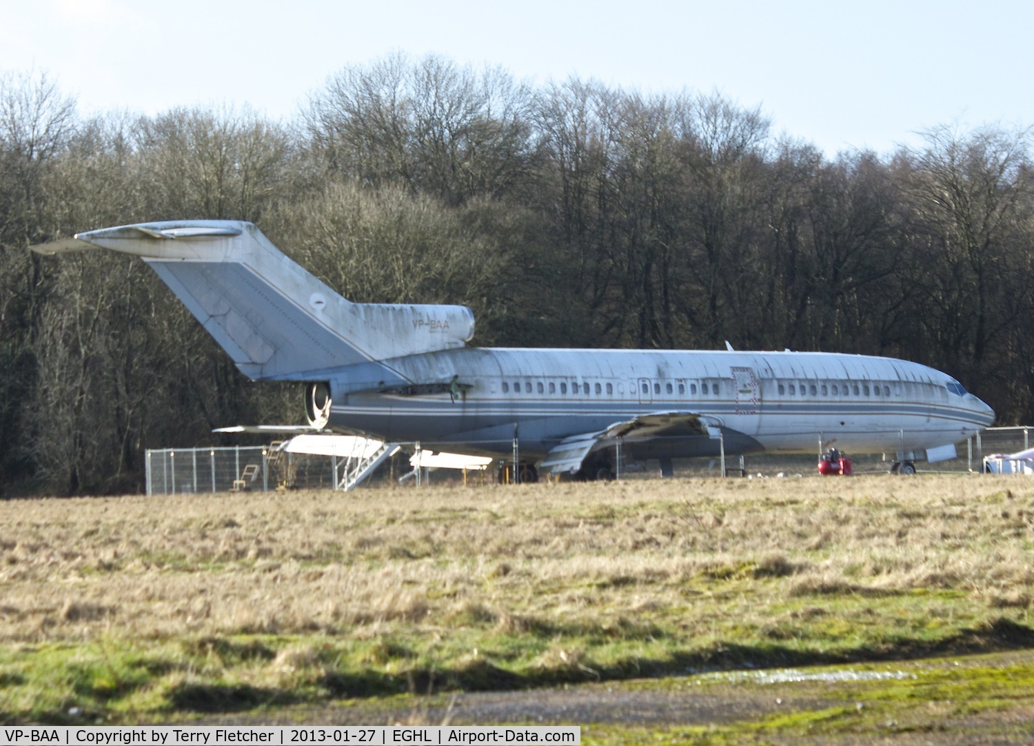 VP-BAA, 1966 Boeing 727-51 C/N 19123, 1966 Boeing 727-51, c/n: 19123 - WFU - at Lasham