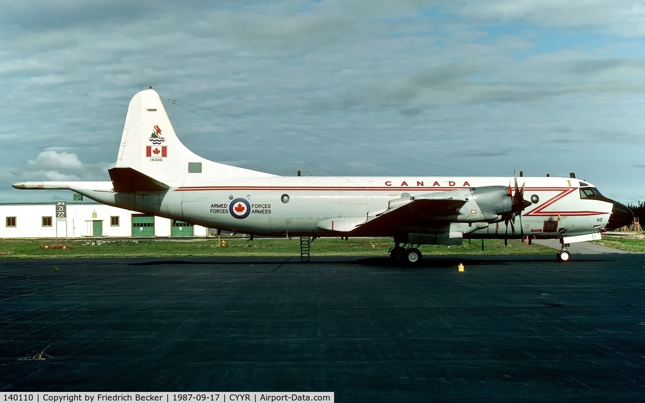 140110, 1980 Lockheed CP-140 Aurora C/N 285B-5712, transient at CFB Goose Bay