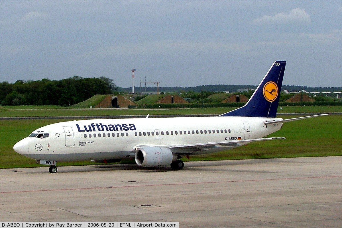 D-ABEO, 1991 Boeing 737-330 C/N 26429, Boeing 737-330 [26429] (Lufthansa) Rostock-Laage~D 20/05/2006