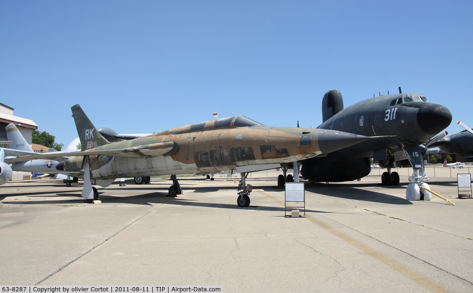 63-8287, 1963 Republic F-105F-1-RE Thunderchief C/N F064, Chanute museum