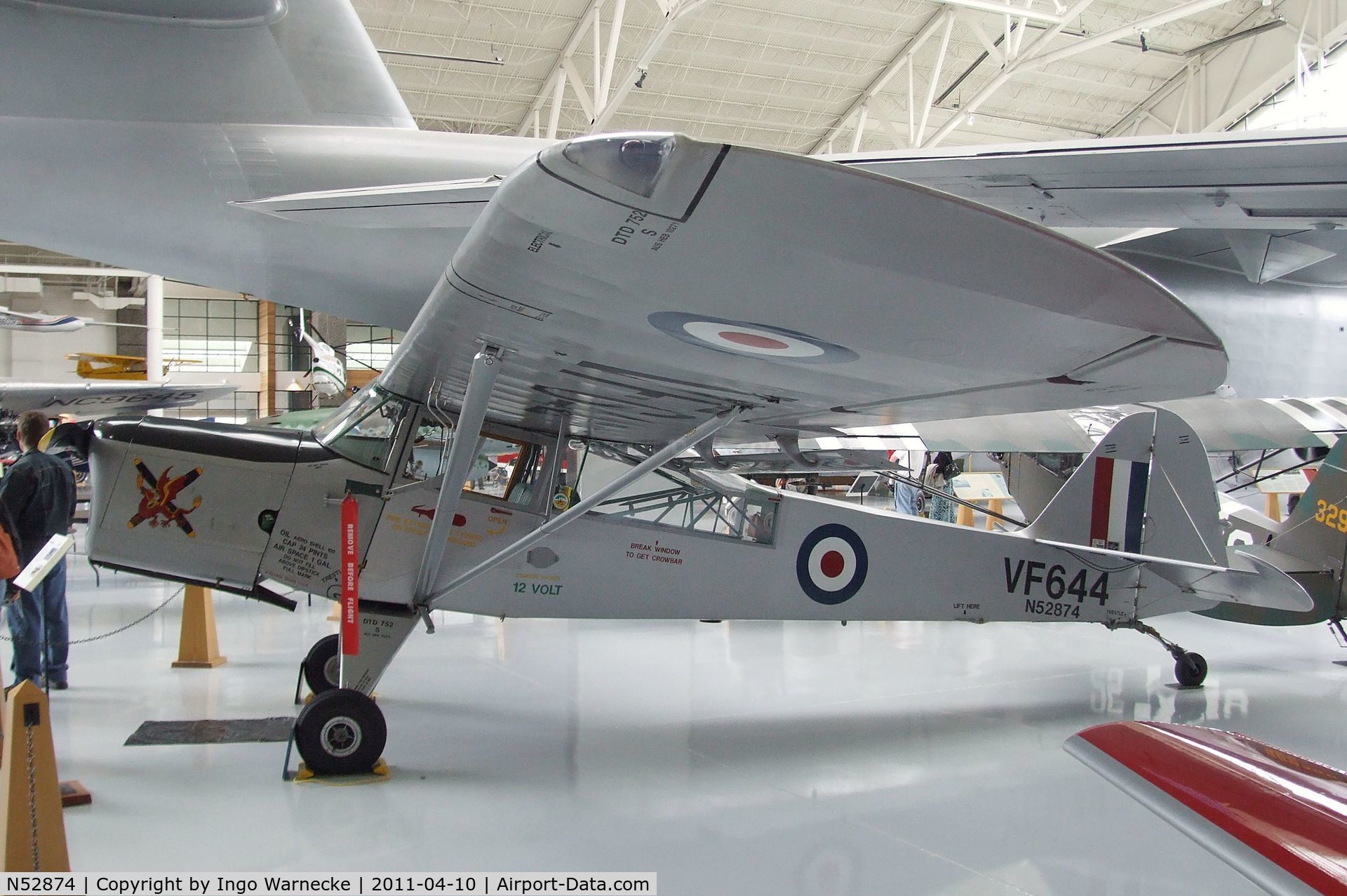 N52874, 1947 Auster MK 6 C/N TAY-371-W, Auster AOP6 at the Evergreen Aviation & Space Museum, McMinnville OR