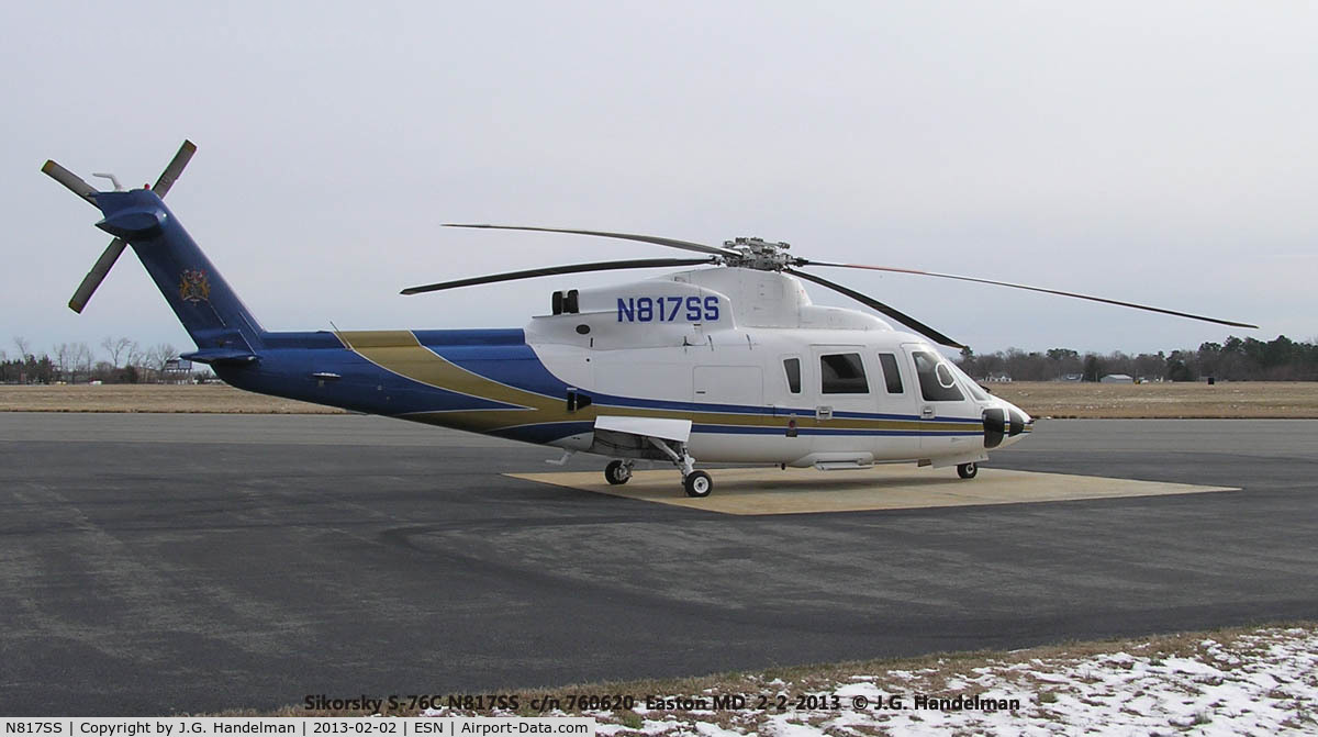 N817SS, 2006 Sikorsky S-76C C/N 760620, At Easton MD