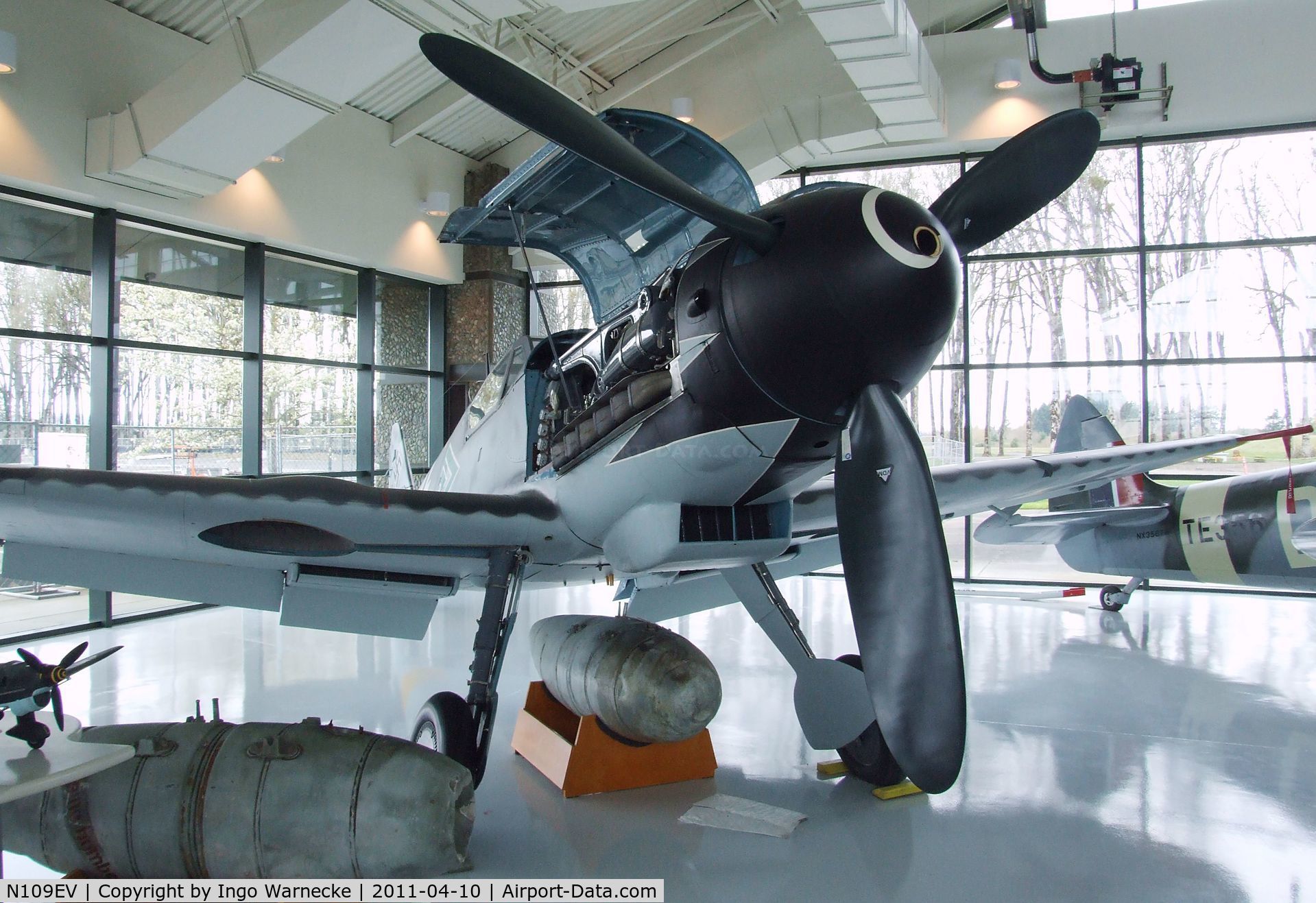N109EV, Messerschmitt Bf-109G C/N 610937, Messerschmitt Bf 109G at the Evergreen Aviation & Space Museum, McMinnville OR