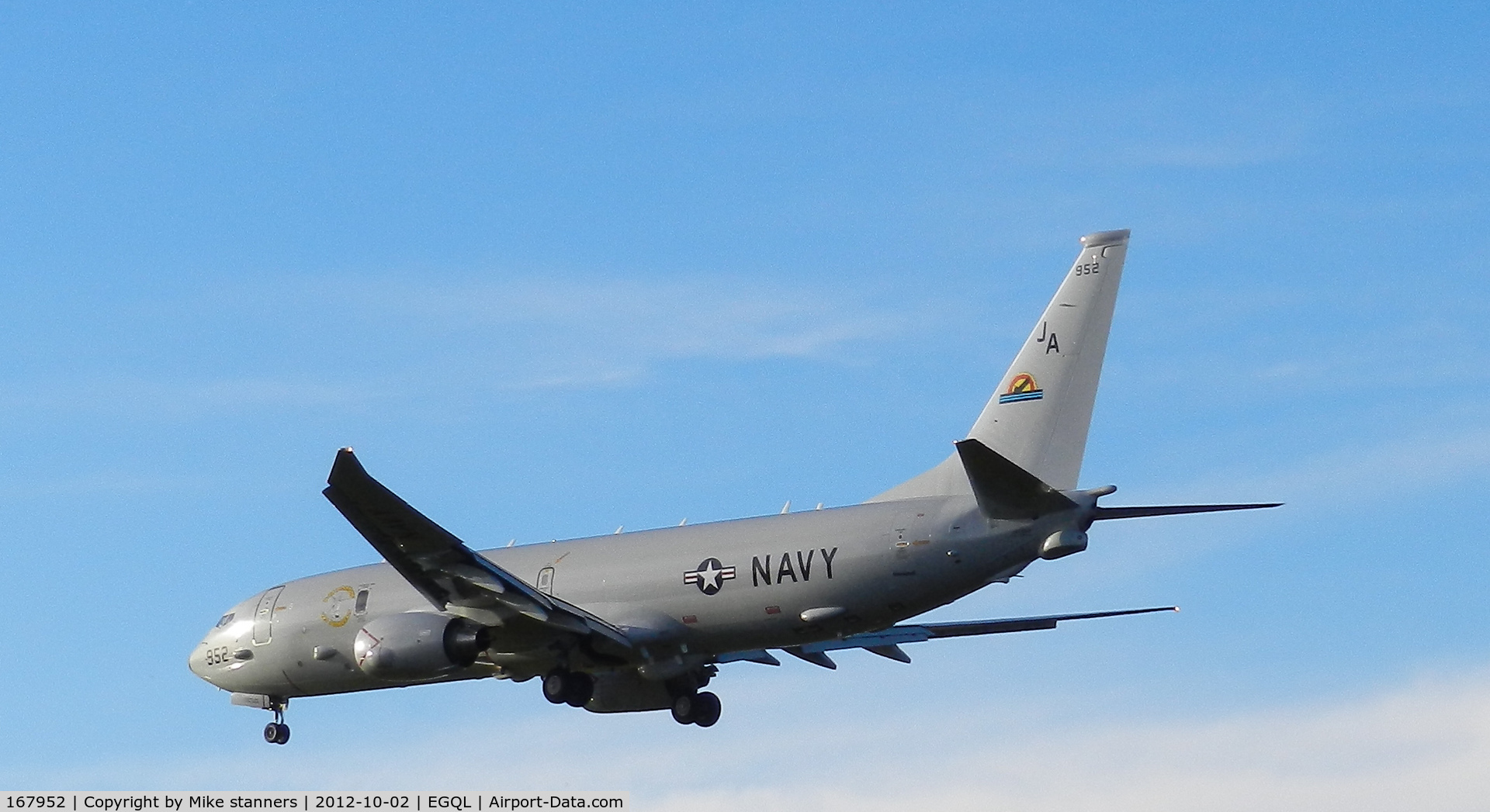 167952, 2011 Boeing P-8A Poseidon C/N 40594, VX-1 P-8A Poseidon ,First pic in the database
