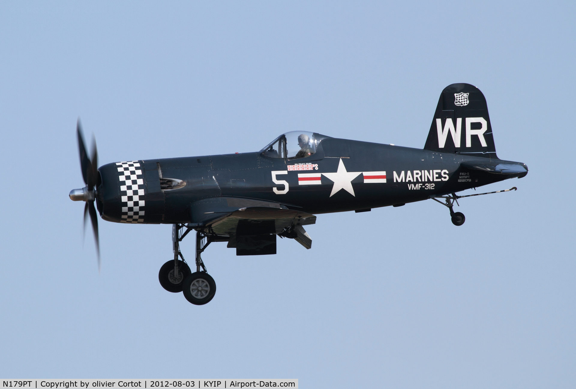 N179PT, 1948 Vought F4U-5 Corsair C/N Not found (Bu122179), Thunder over Michigan airshow
