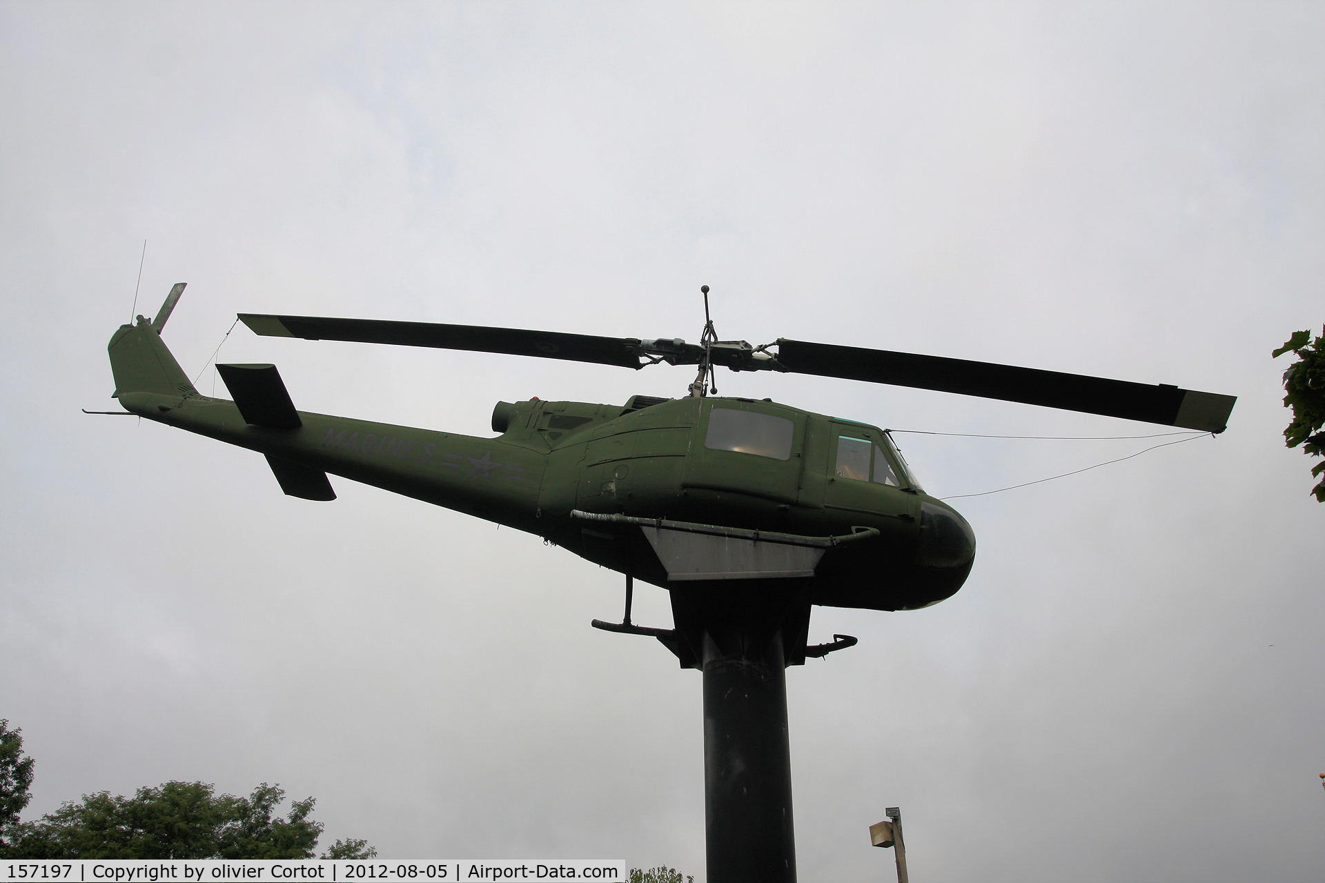 157197, Bell HH-1K Iroquois C/N 6321, Freedom hill park