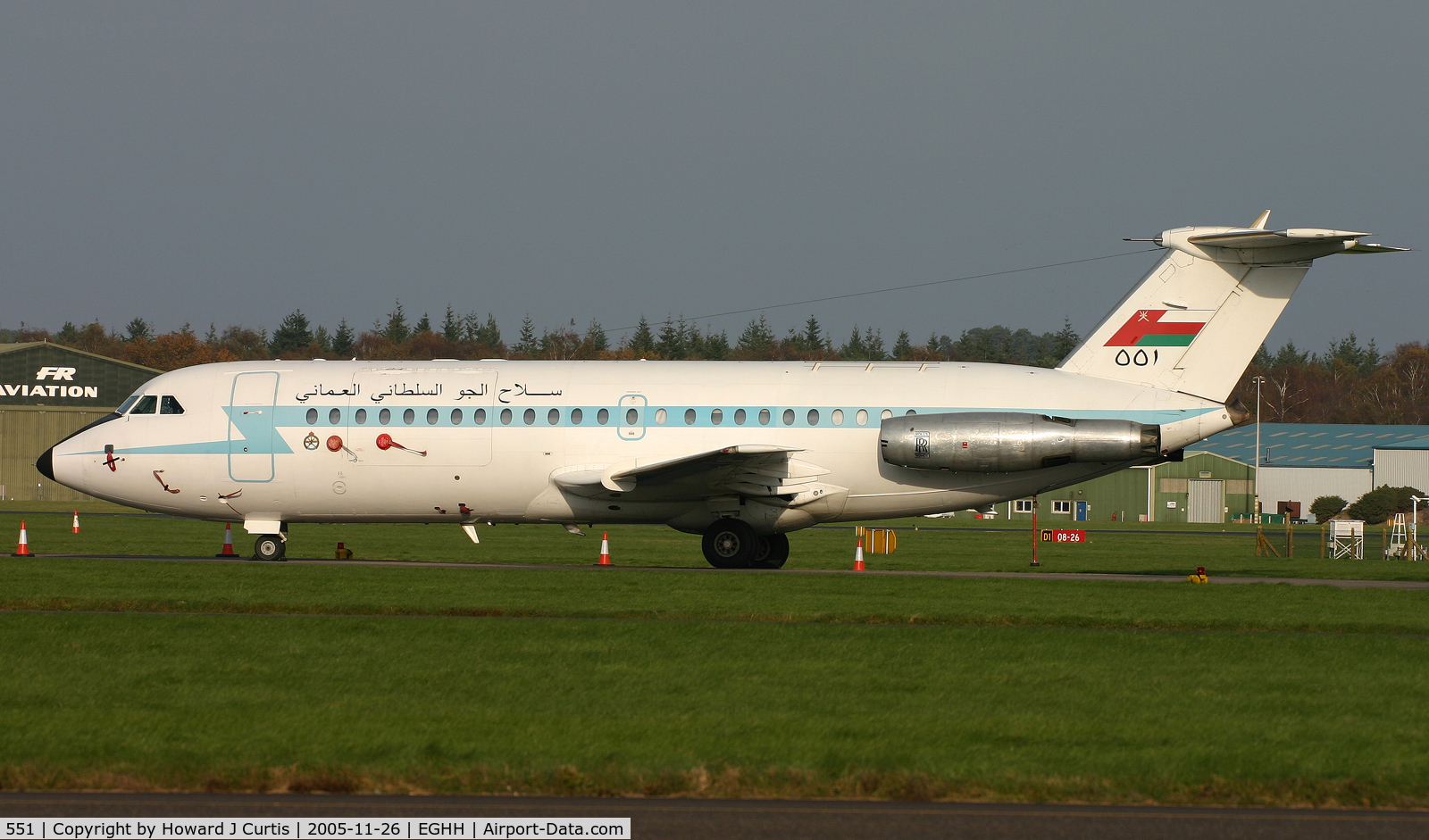 551, 1974 BAC 111-485GD One-Eleven C/N BAC.247, A frequent visitor, parked up.