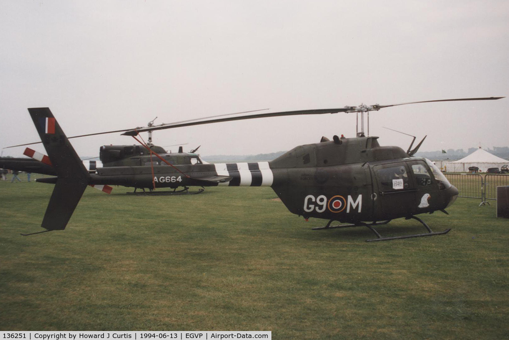 136251, 1972 Bell CH-136 Kiowa C/N 44051, Wearing special marks: AG664/G9-M.