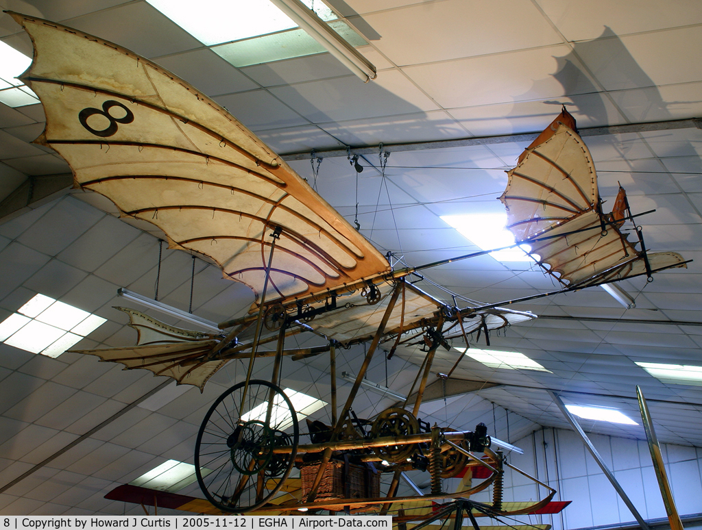 8, Waxflatter Ornithopter Replica C/N Not found 8, BAPC-238. In the short-lived museum here.