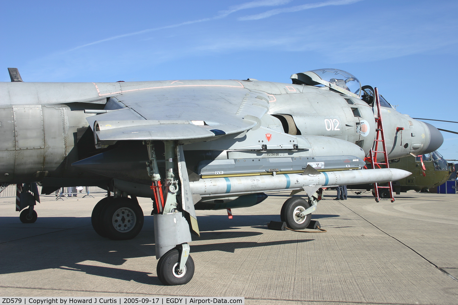 ZD579, 1985 British Aerospace Sea Harrier F/A.2 C/N 41H-912042/B36/P14, Coded 012.