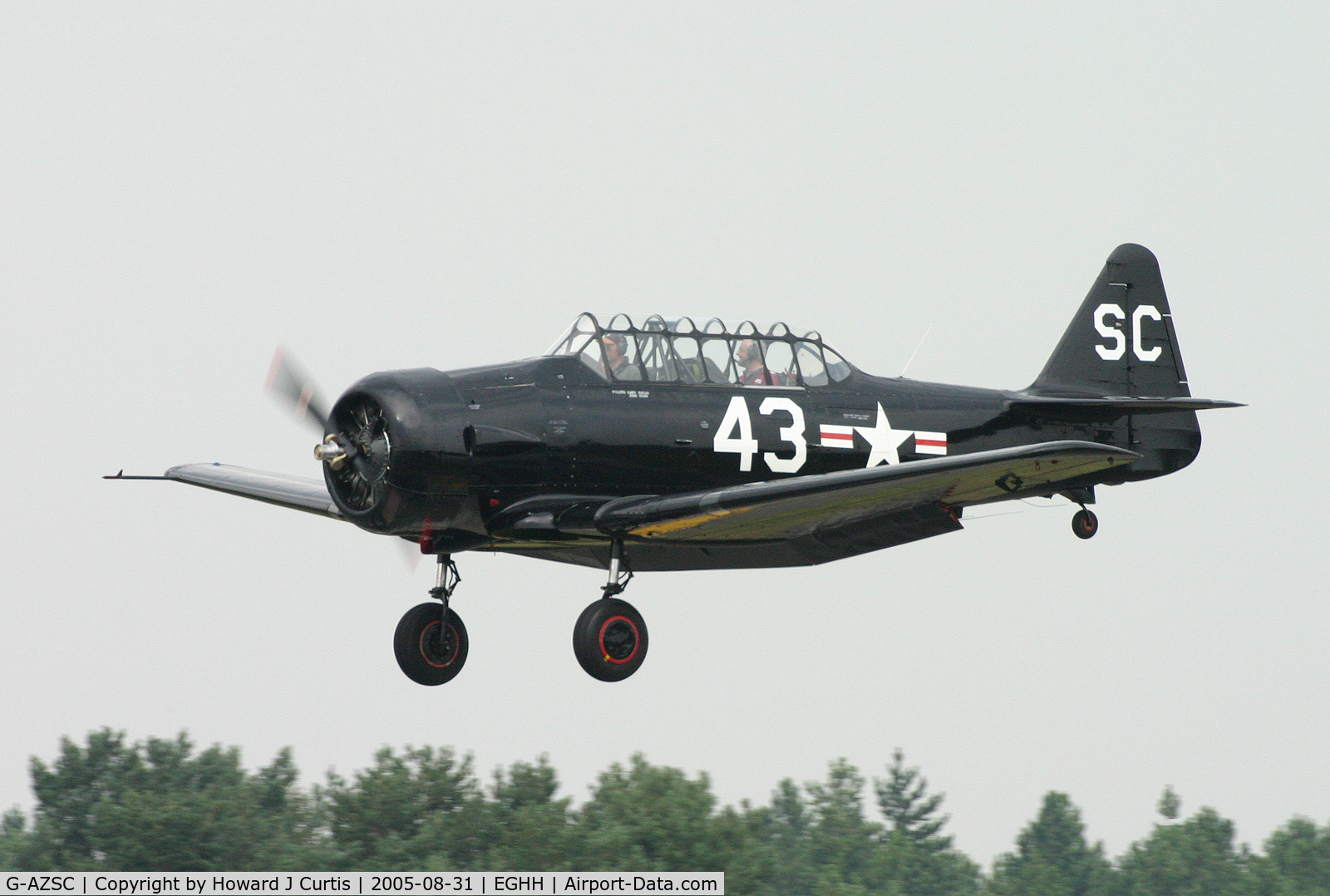 G-AZSC, 1943 Noorduyn AT-16 Harvard IIB C/N 14A-1363, Privately owned.
