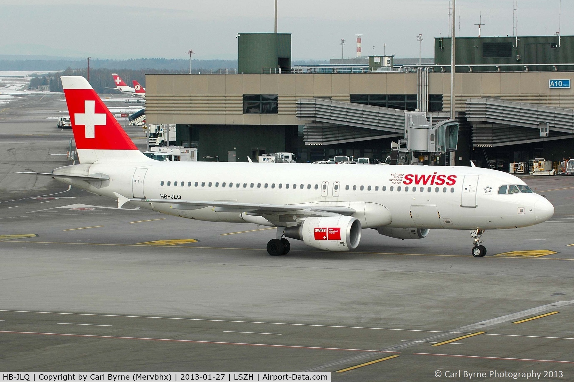 HB-JLQ, 2011 Airbus A320-214 C/N 4673, Taken from the Spectator Terrace.