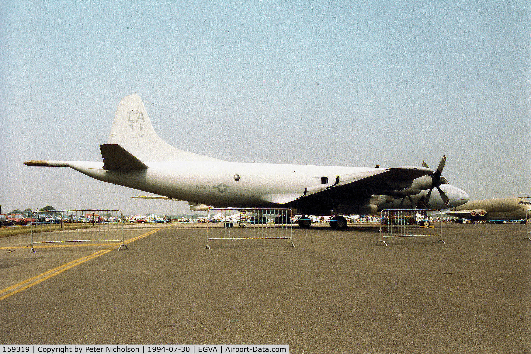 159319, 1974 Lockheed P-3C Orion C/N 285A-5609, P-3C Orion of Patrol Squadron VP-5 at Naval Air Station Jacksonville on display at the 1994 Intnl Air Tattoo at RAF Fairford.