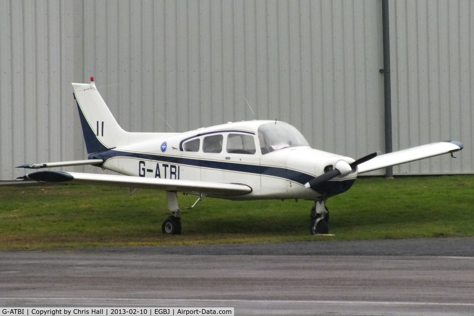 G-ATBI, 1965 Beech A23 C/N M-696, at Gloucestershire Airport