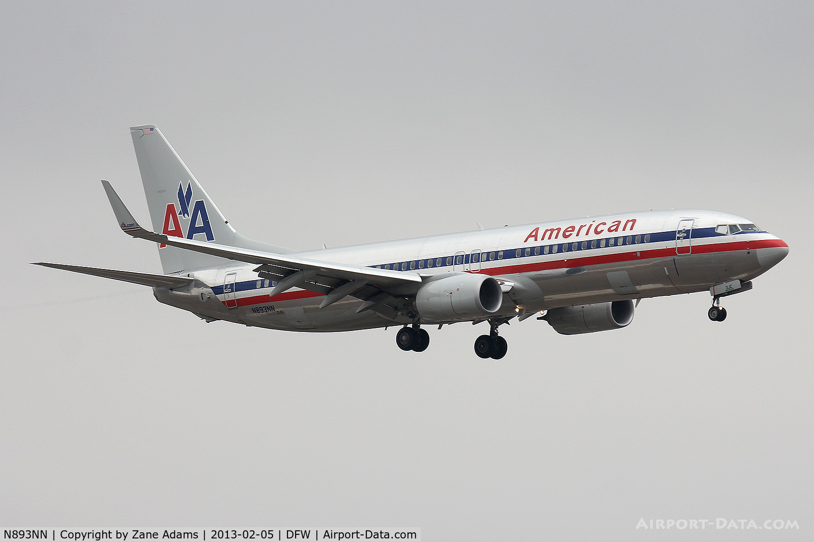 N893NN, 2012 Boeing 737-823 C/N 33316, American Airlines at DFW Airport