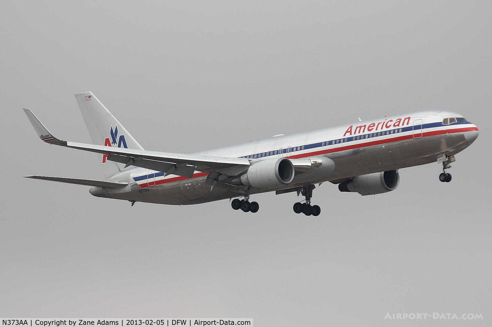 N373AA, 1992 Boeing 767-323 C/N 25200, American Airlines at DFW Airport