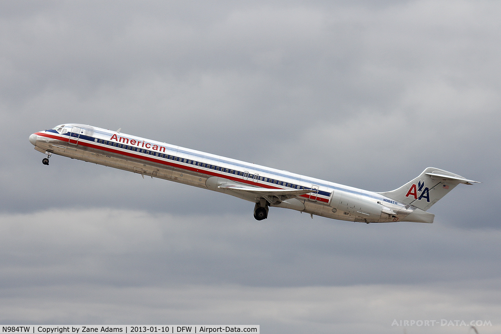 N984TW, 1999 McDonnell Douglas MD-83 (DC-9-83) C/N 53634, American Airlines at DFW Airport