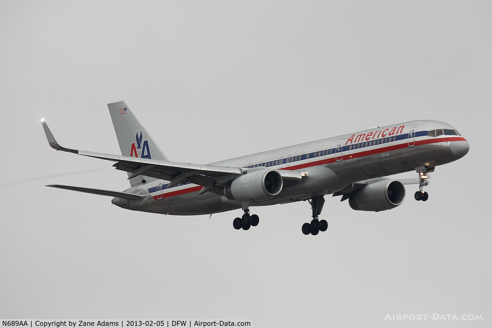 N689AA, 1993 Boeing 757-223 C/N 25731, American Airlines at DFW Airport