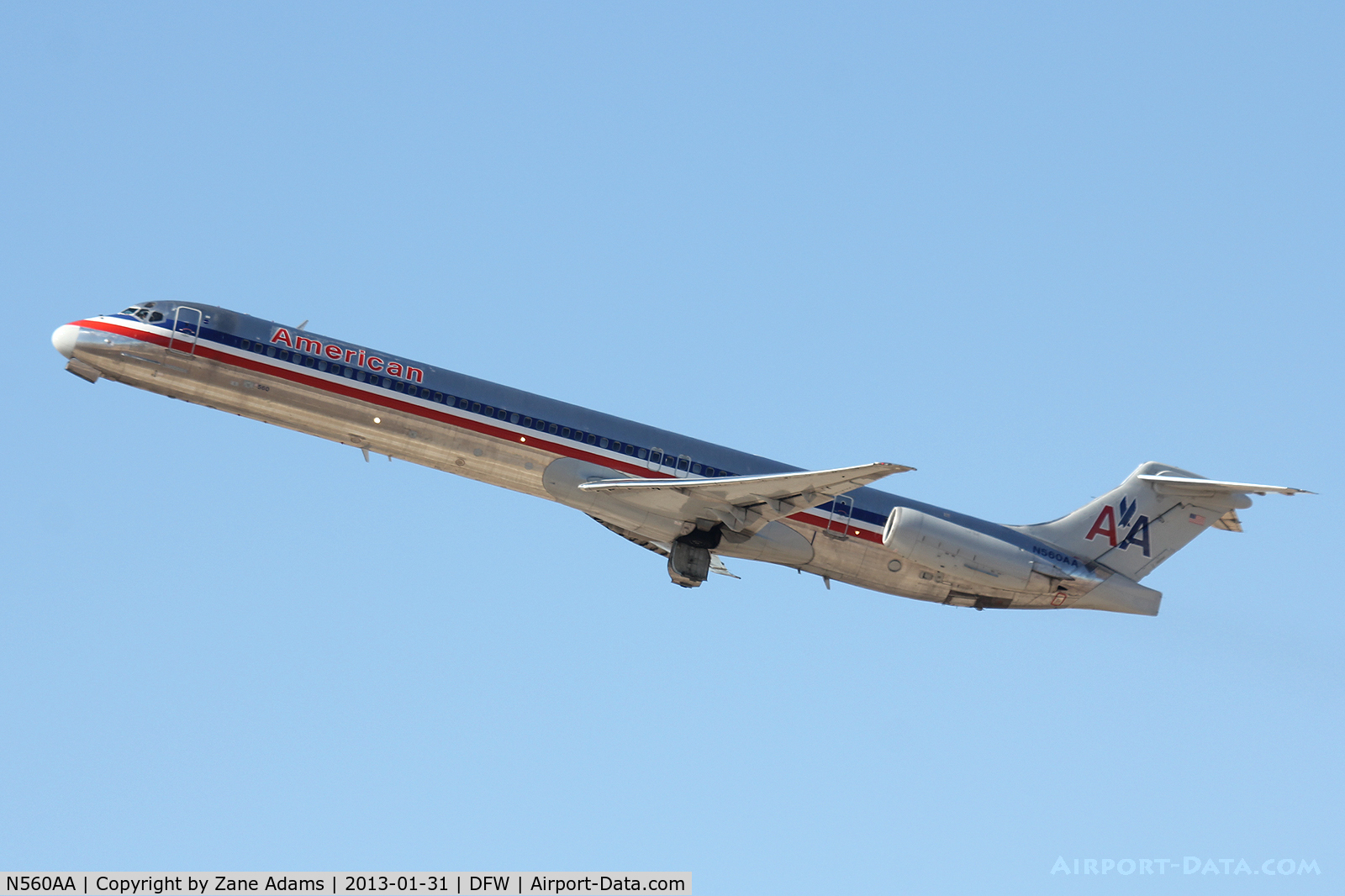 N560AA, 1991 McDonnell Douglas MD-82 (DC-9-82) C/N 53090, American Airlines at DFW Airport