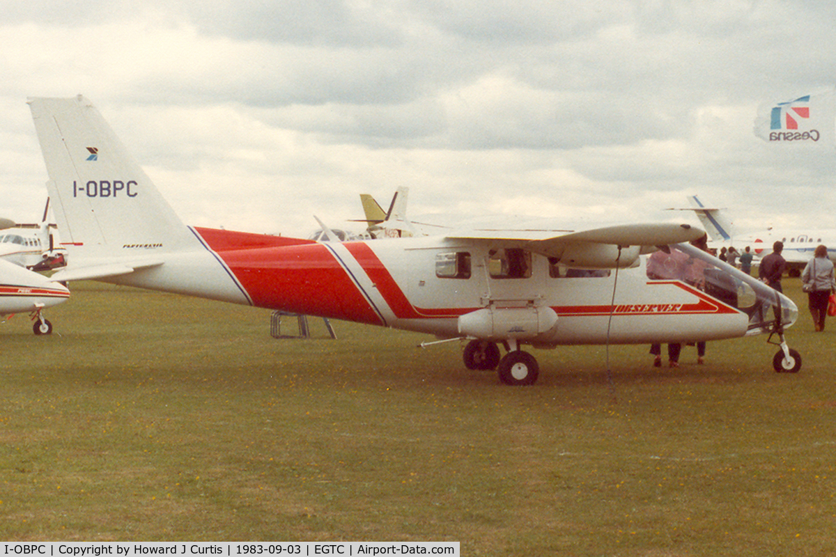 I-OBPC, Partenavia P-68 Observer C/N 261-08-OB, Partenvia.