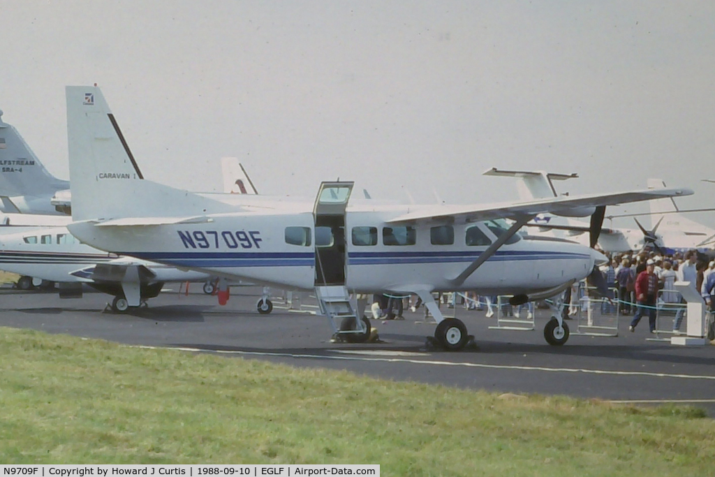 N9709F, Cessna 208 Caravan I C/N 208-00138, Cessna owned demonstrator.