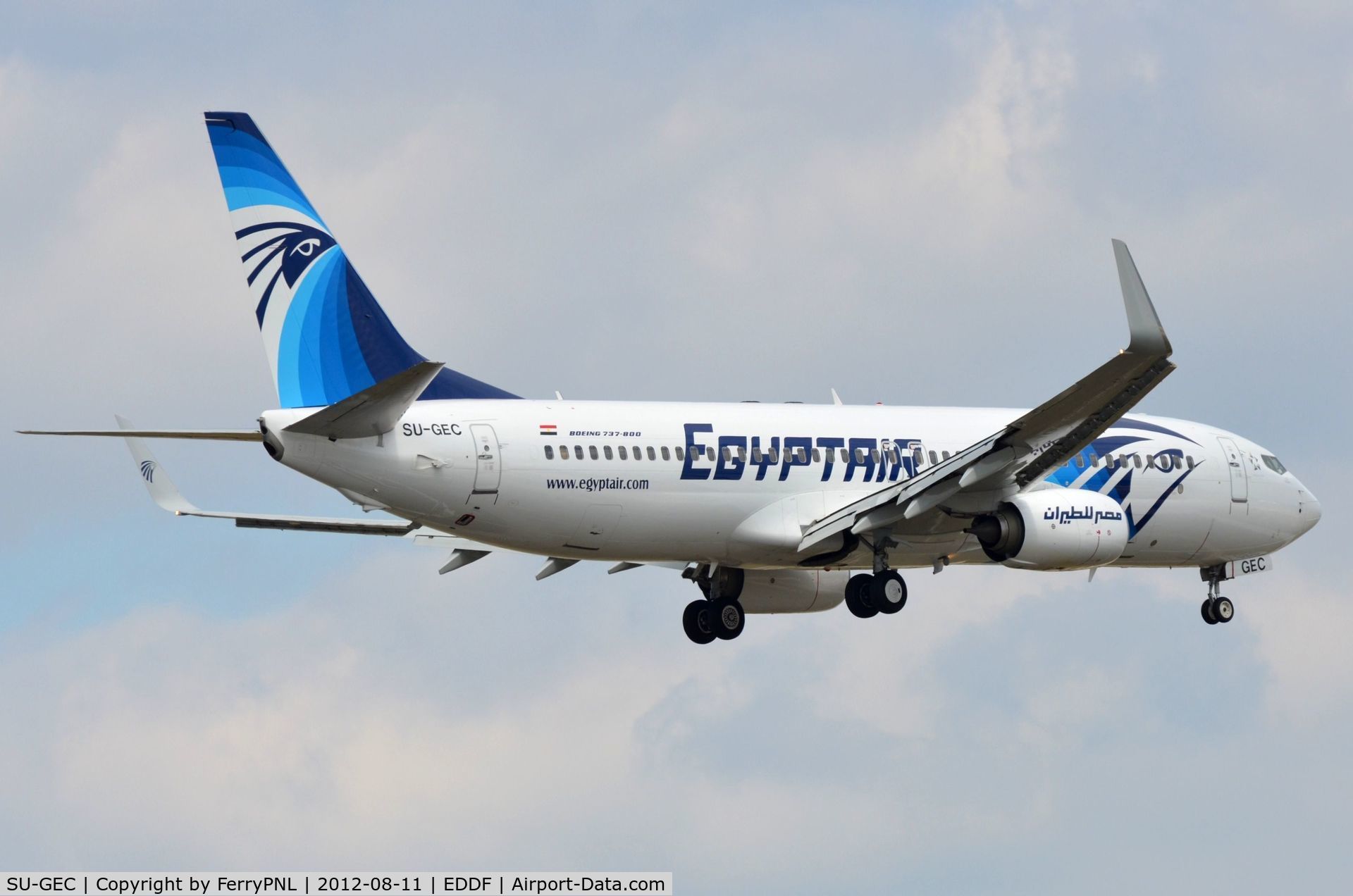 SU-GEC, 2012 Boeing 737-866 C/N 40801, Egyptair B738 landing