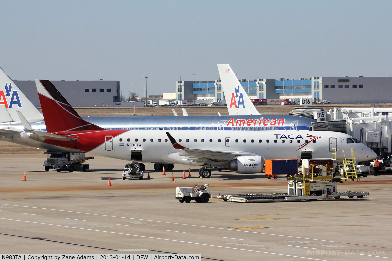 N983TA, 2009 Embraer 190AR (ERJ-190-100IGW) C/N 19000265, TACA Airlines at DFW Airport