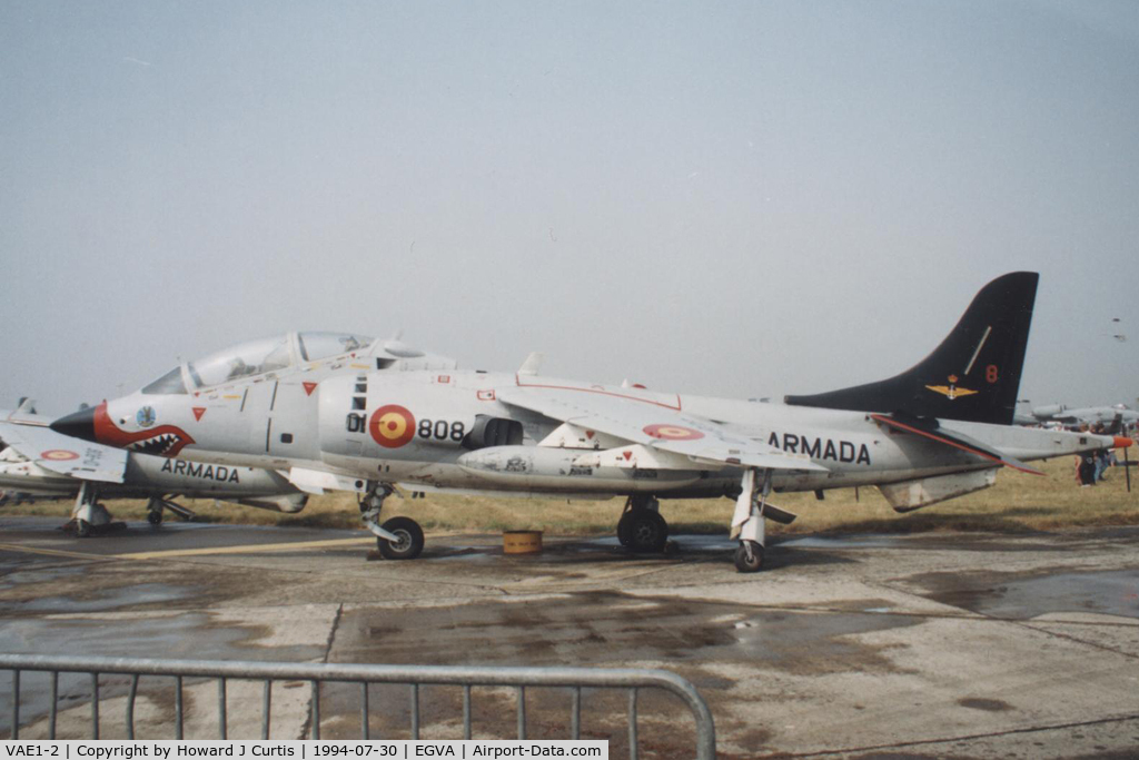 VAE1-2, McDonnell Douglas TAV-8S Matador C/N 212030, Spanish Navy, 01-808.