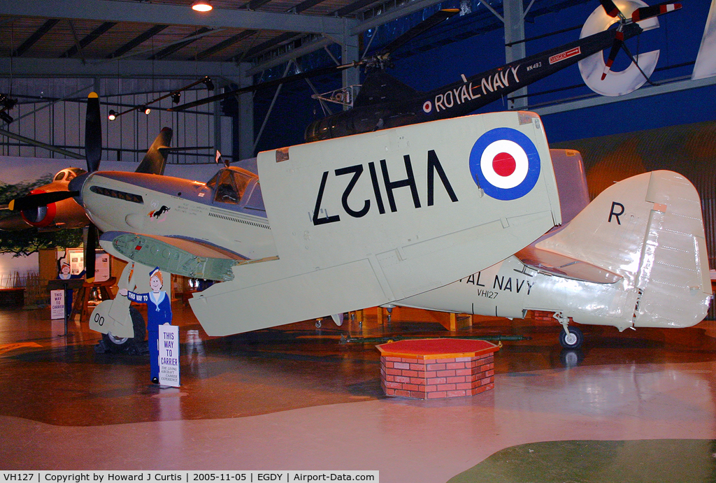 VH127, Fairey Firefly TT.4 C/N F.8026, Preserved at the Fleet Air Arm Museum.