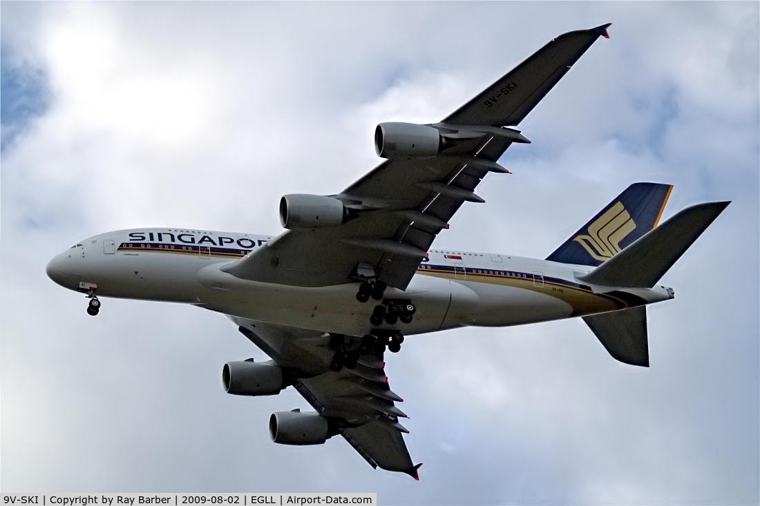 9V-SKI, 2009 Airbus A380-841 C/N 034, Airbus A380-841 [034] (Singapore Airlines) Home~G 02/08/2009