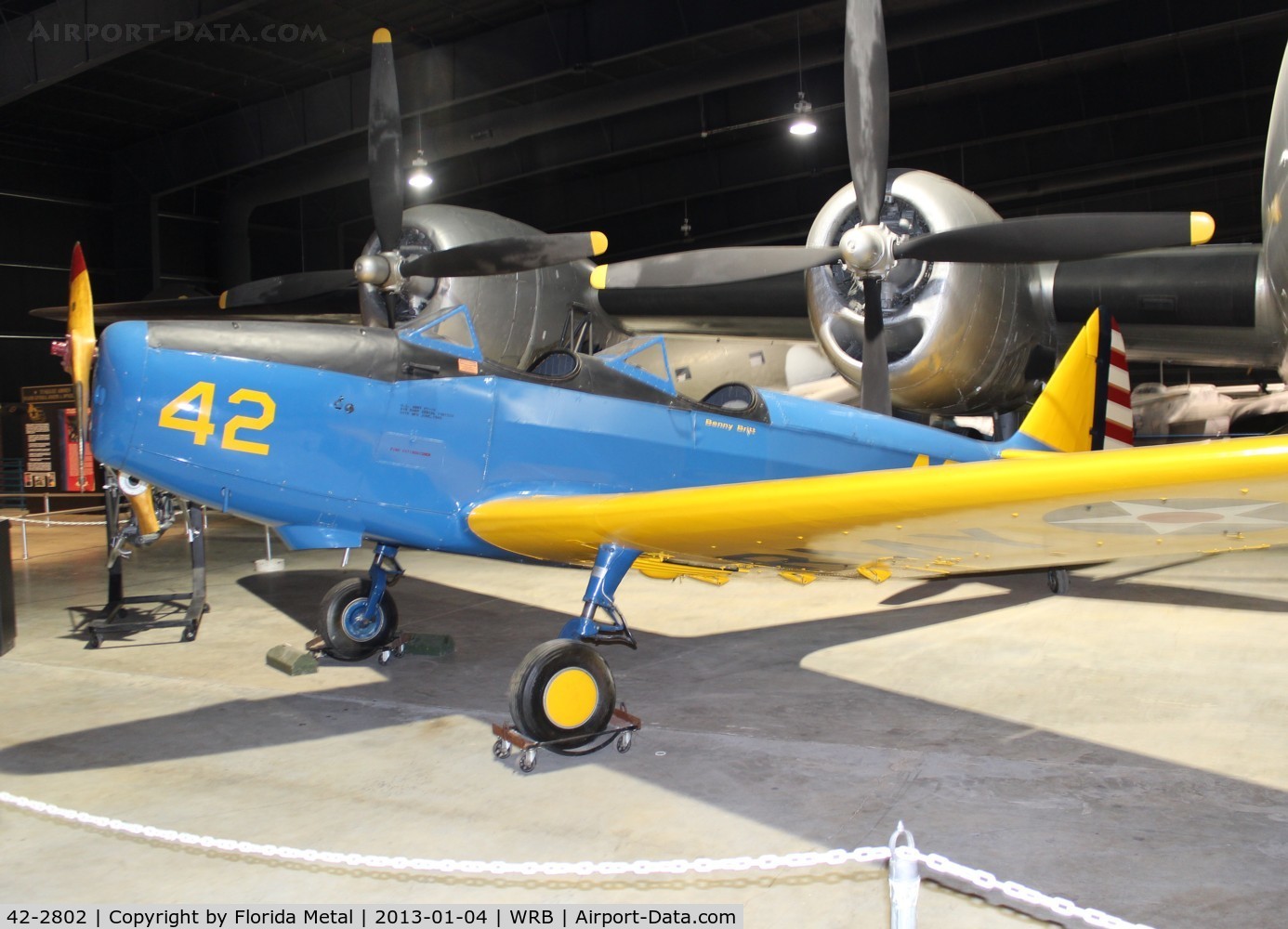 42-2802, 1942 Fairchild PT-19A C/N Not found 42-2802, PT-19A