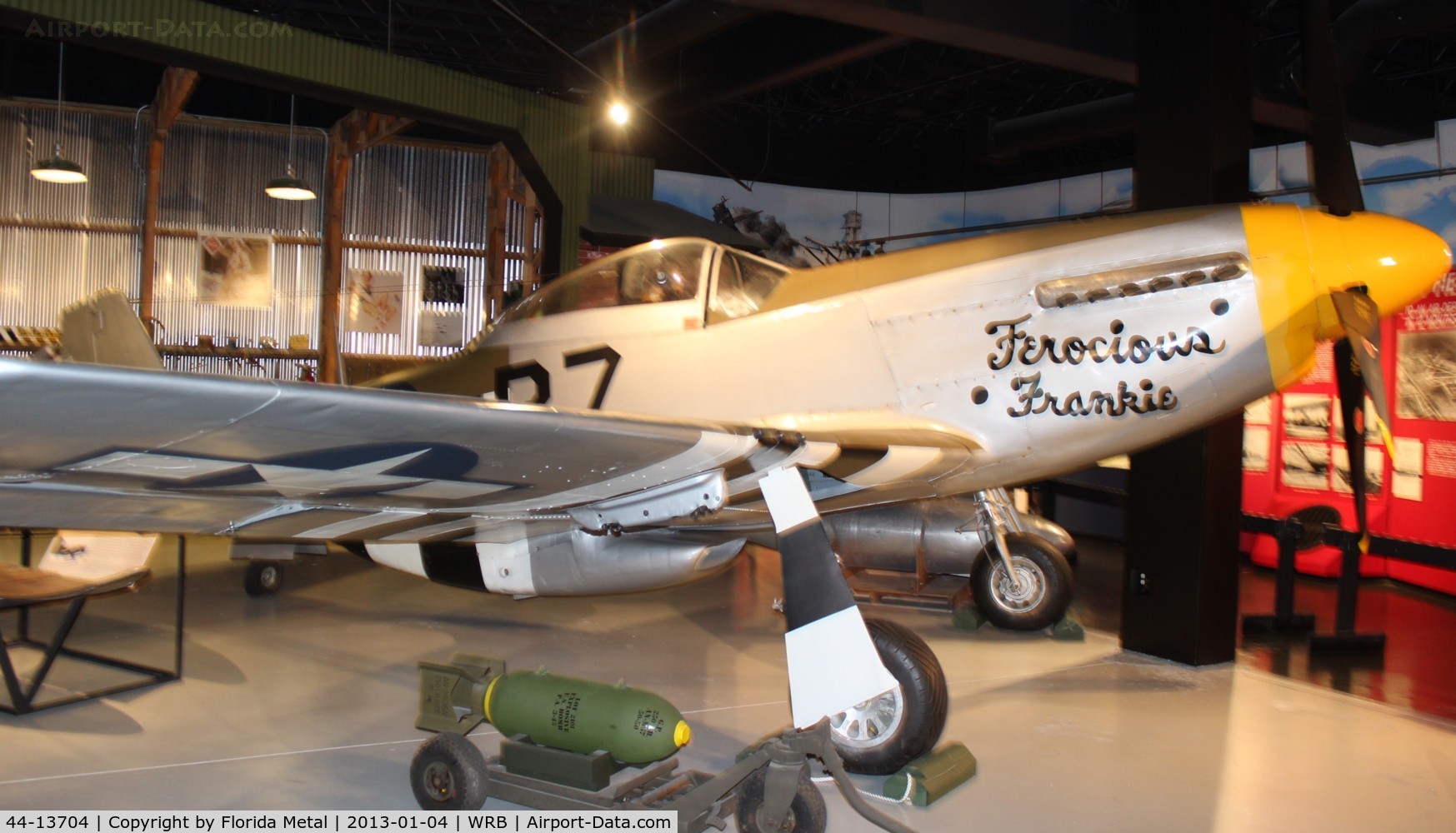 44-13704, 1944 North American P-51D-5-NA Mustang C/N 109-27337, Ferocious Frankie P-51D