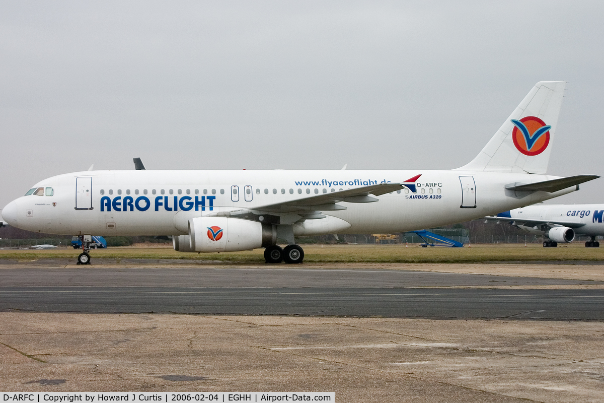 D-ARFC, 1996 Airbus A320-232 C/N 580, Aeroflight; for work and repainting with BASCO.