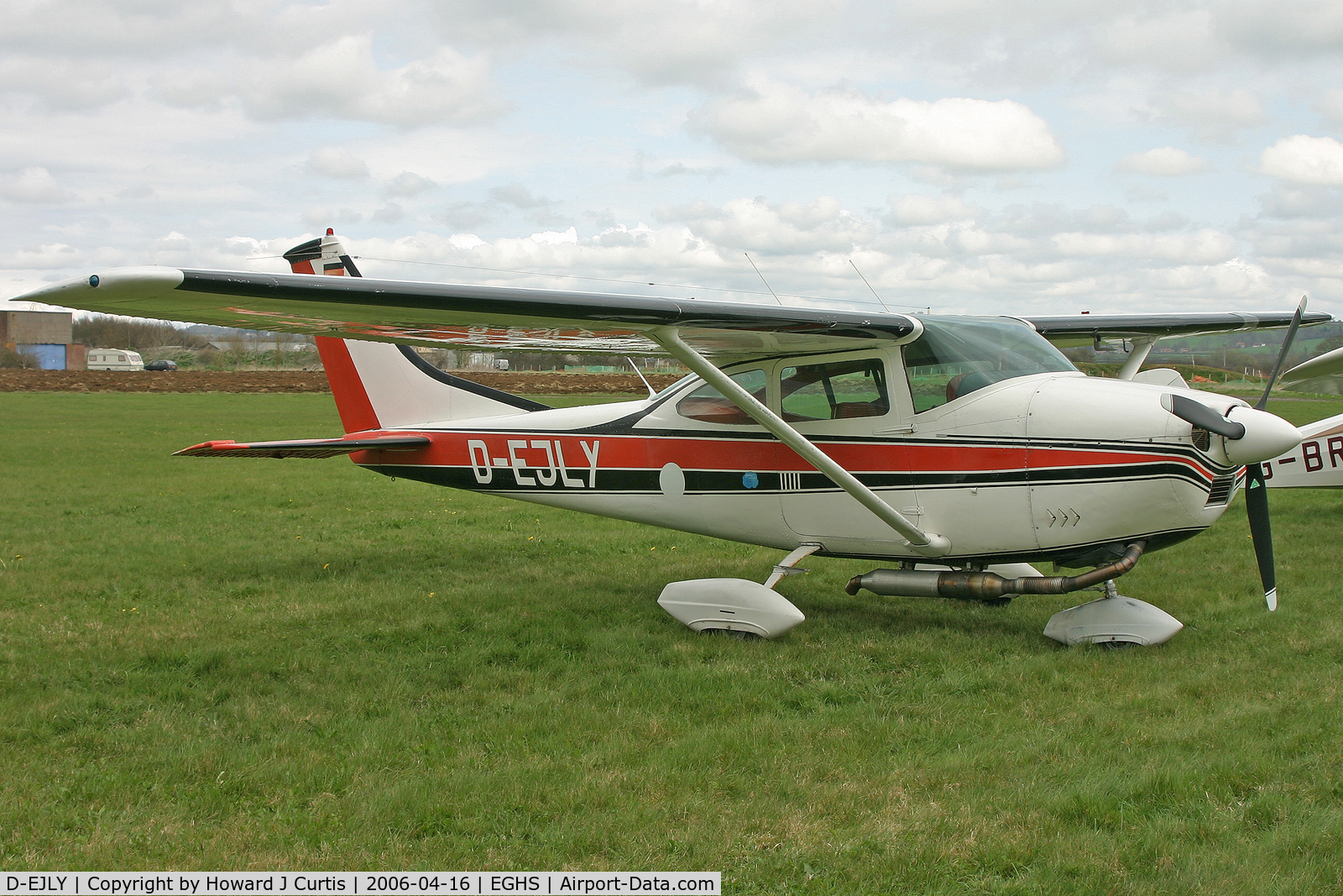 D-EJLY, Cessna 182K Skylane C/N 182-57879, Privately owned, at the PFA fly-in here.