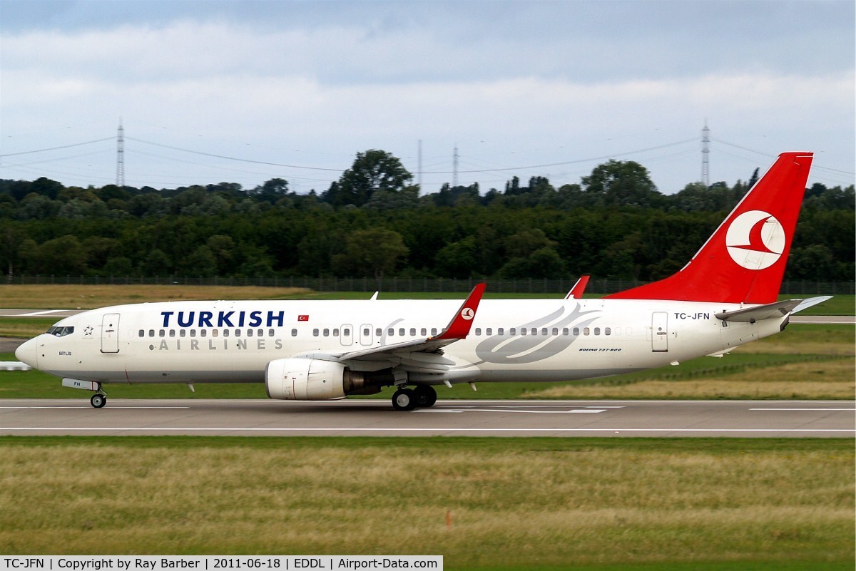 TC-JFN, 1999 Boeing 737-8F2 C/N 29776, Boeing 737-8F2 [29776] (THY-Turkish Airlines) Dusseldorf~D 18/06/2011