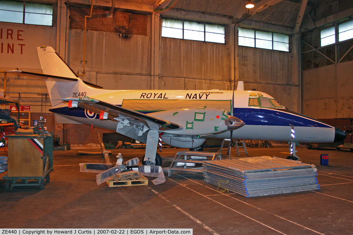 ZE440, 1985 Scottish Aviation HP-137 Jetstream T.3 C/N 659, Royal Navy, in store
