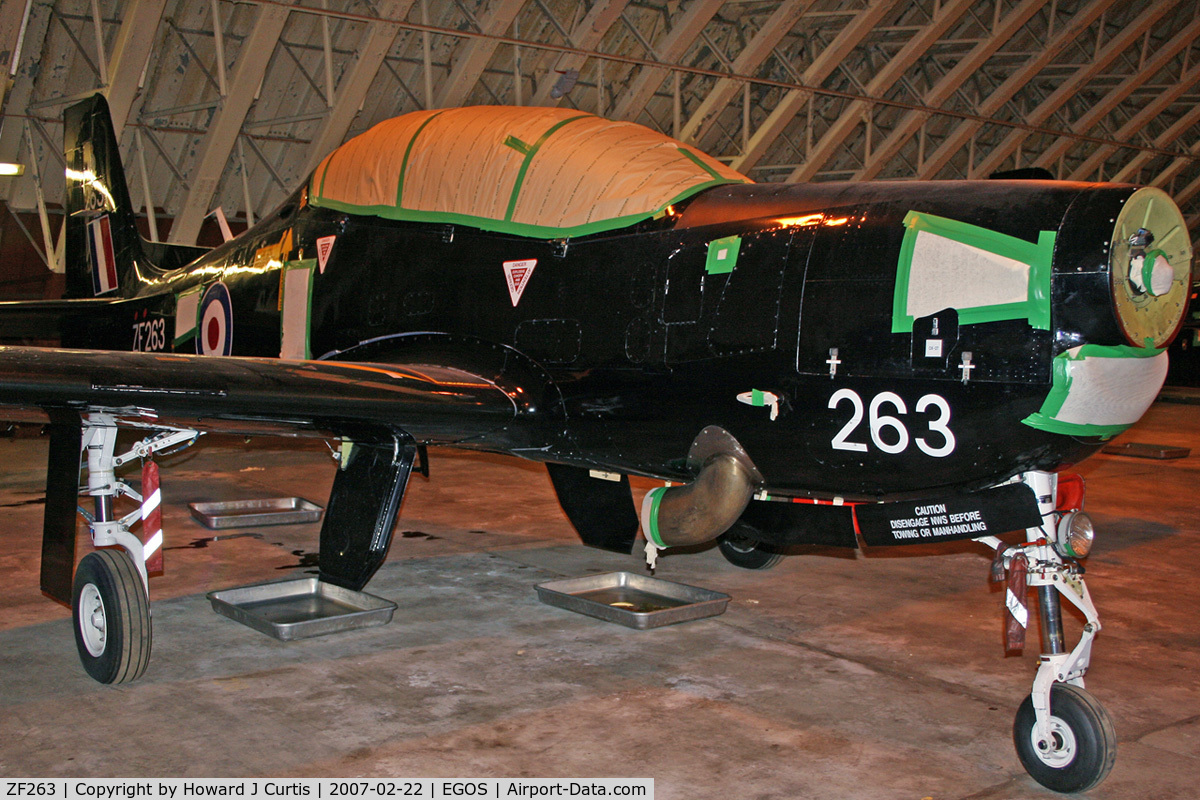 ZF263, 1990 Short S-312 Tucano T1 C/N S052/T47, Royal Air Force, in store