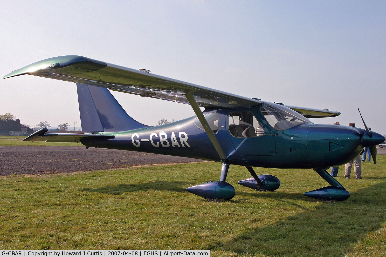 G-CBAR, 2003 Stoddard-Hamilton Glastar C/N PFA 295-13133, At the PFA fly-in. Privately owned.