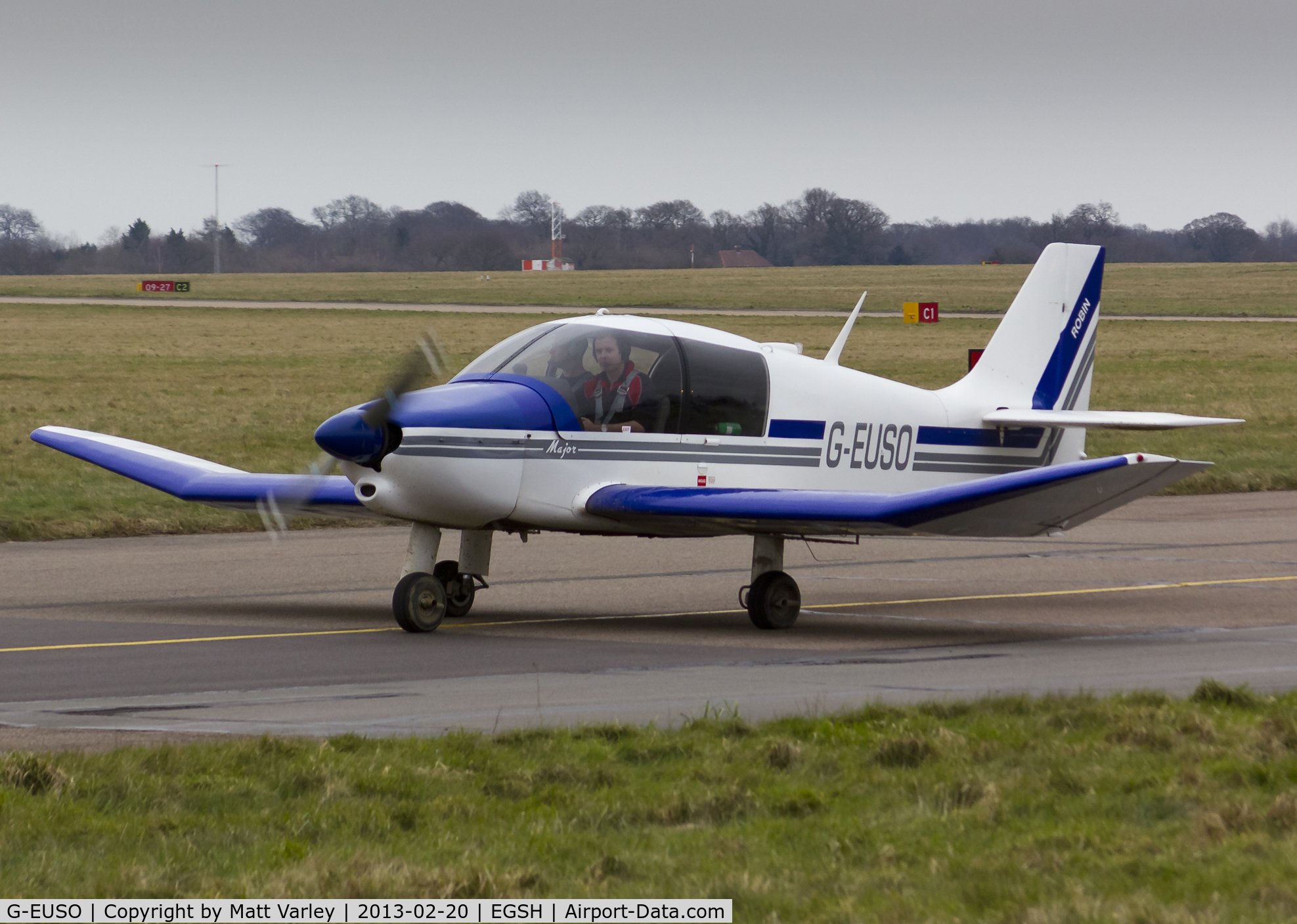 G-EUSO, 1973 Robin DR-400-140 Major C/N 904, Arriving at SaxonAir.