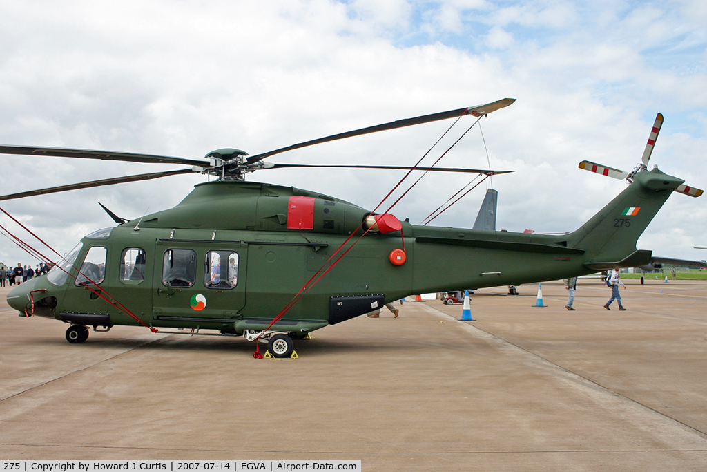 275, AgustaWestland AW-139 C/N 31059, RIAT 2007. Irish Air Corps.