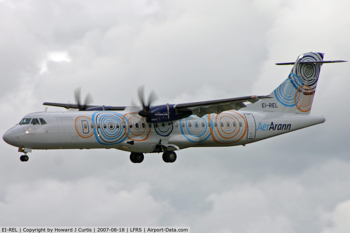 EI-REL, 2007 ATR 72-212A C/N 748, Aer Arann, special marks