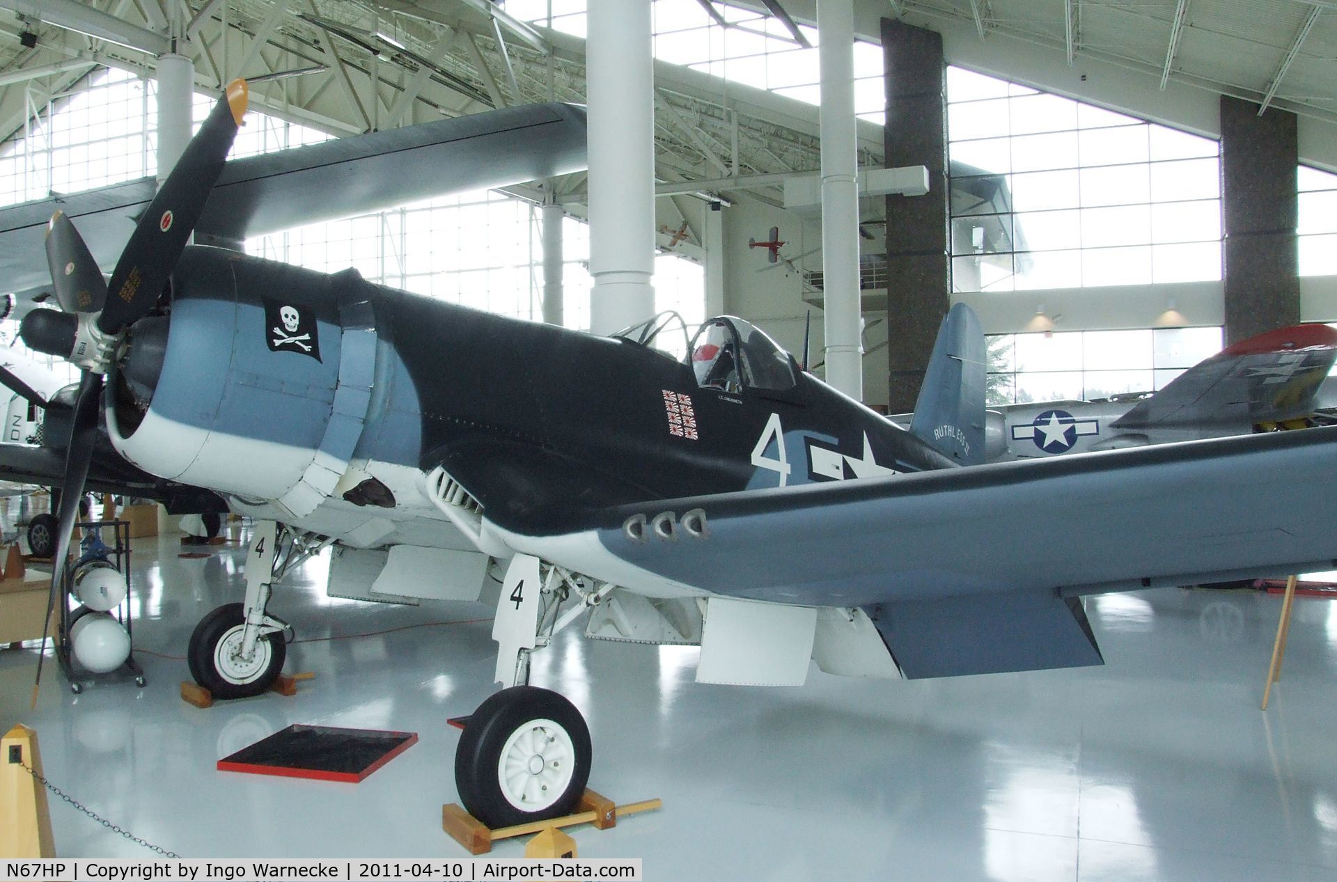 N67HP, 1945 Goodyear FG-1D Corsair C/N 3356, Vought (Goodyear) FG-1D (F4U) Corsair at the Evergreen Aviation & Space Museum, McMinnville OR