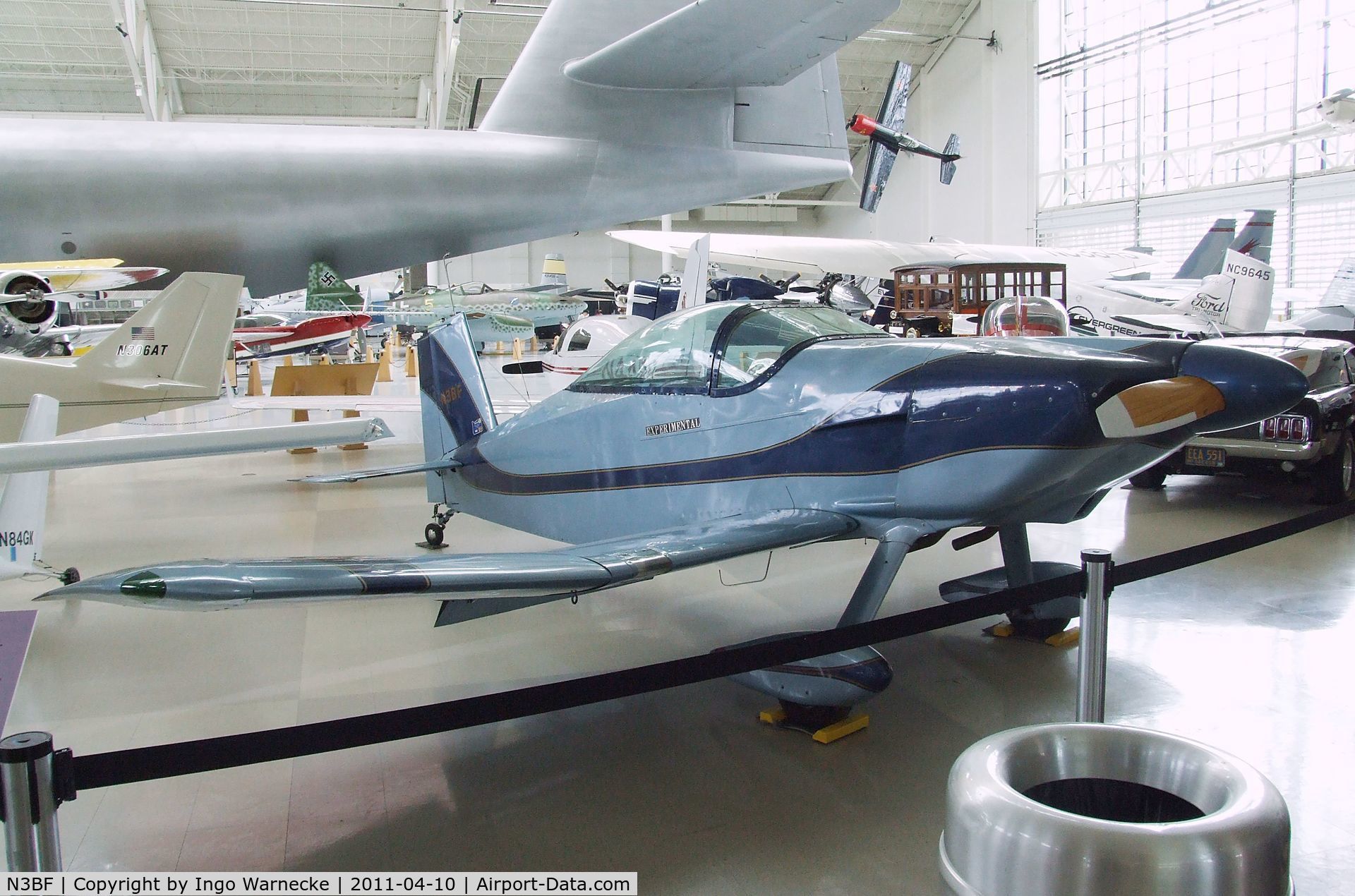 N3BF, 1980 Thorp T-18 Tiger C/N 413, Thorp (R.G. Furrer) T-18 at the Evergreen Aviation & Space Museum, McMinnville OR