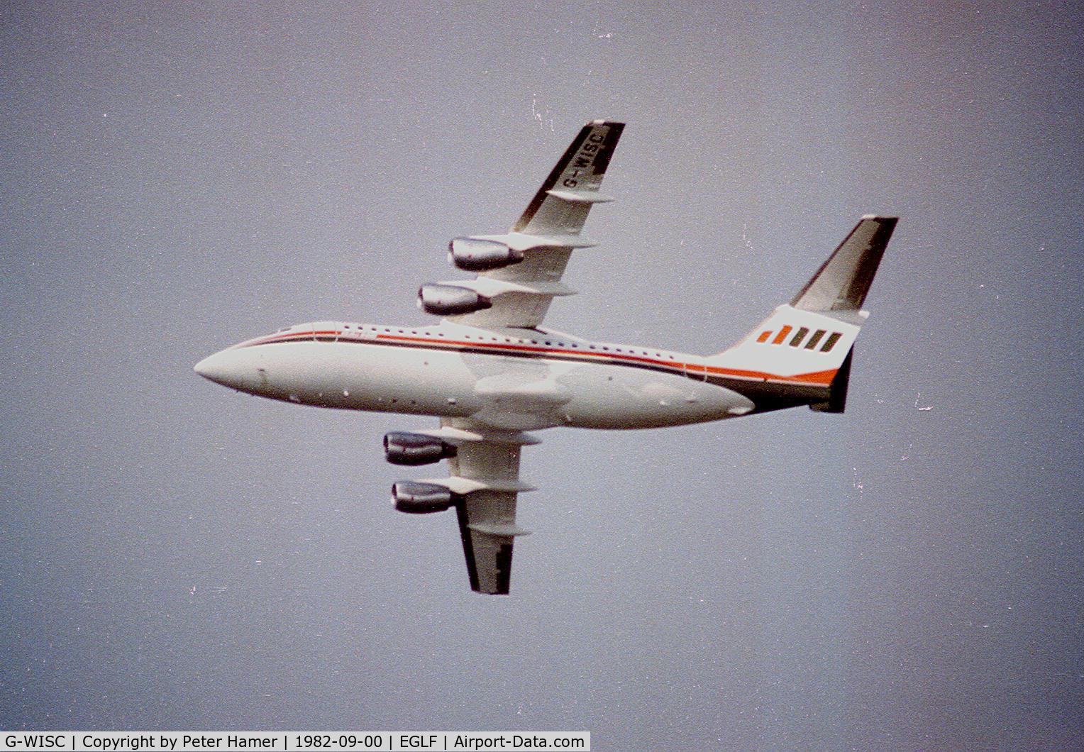 G-WISC, 1982 British Aerospace BAe.146-200 C/N E2008, Farnborough 1982