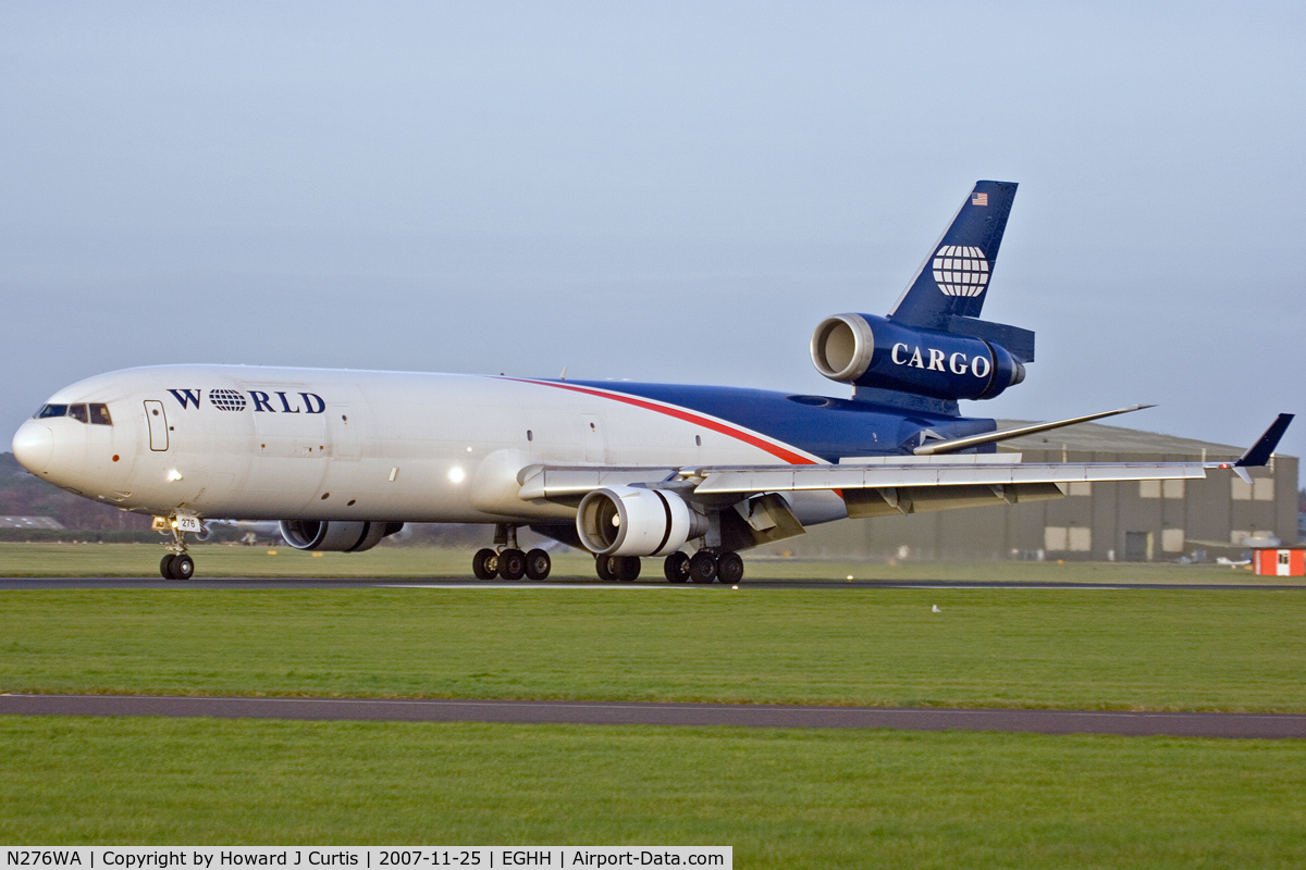 N276WA, 1995 McDonnell Douglas MD-11F C/N 48632, World Airways