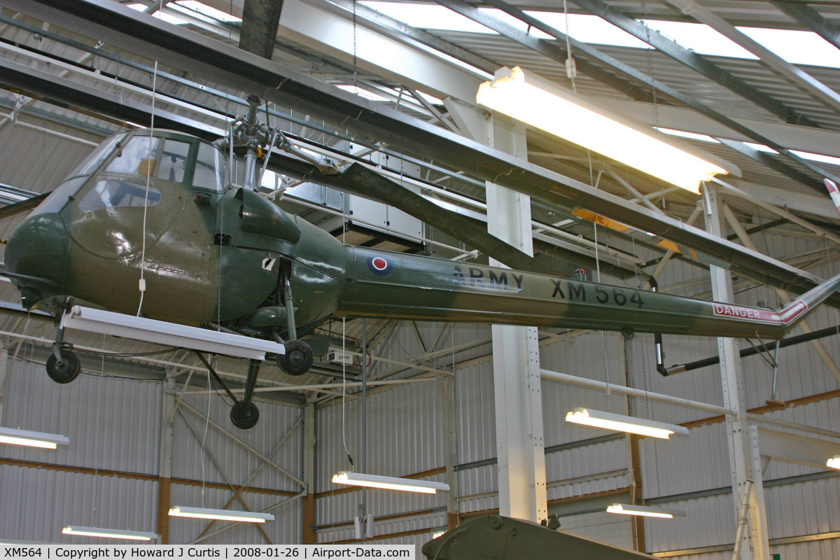 XM564, 1959 Saunders-Roe Skeeter AOP.12 C/N S2/5119, Preserved at the Tank Museum, Bovington, Dorset.