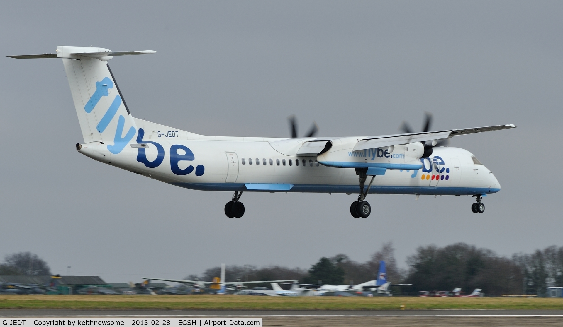 G-JEDT, 2003 De Havilland Canada DHC-8-402Q Dash 8 C/N 4088, Another FlyBe -8 for the set !