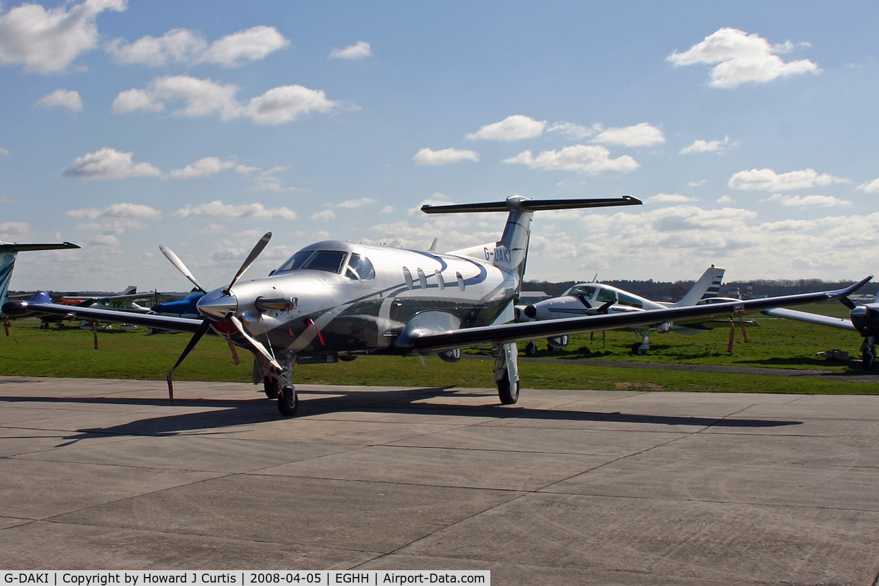 G-DAKI, 2008 Pilatus PC-12/47 C/N 885, Privately owned.